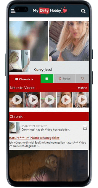 Curvy Jessi bei MyDirtyHobby